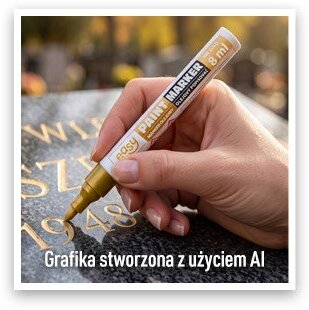 EASY Markery olejowe do renowacji napisów na nagrobkach